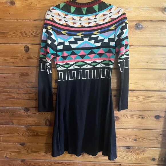 Aldo Martins Multicolor Geometric Long Sleeve Dress - Picture 5 of 11